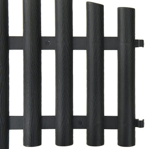 Galleria Design Lawn Edgings 17 pcs Anthracite 10 m PP
