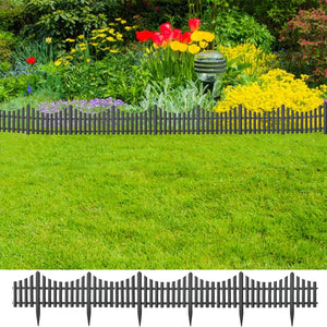 Galleria Design Lawn Edgings 17 pcs Anthracite 10 m PP