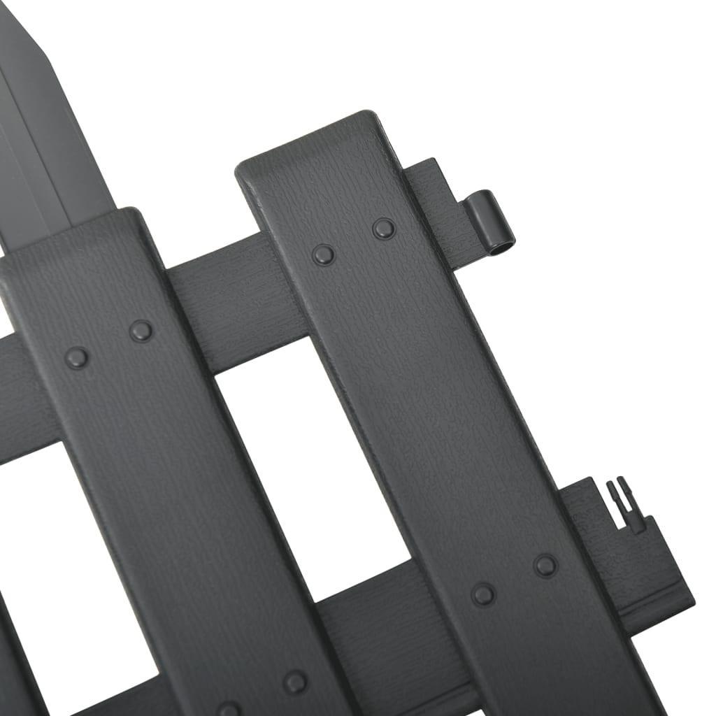 Galleria Design Lawn Edgings 25 pcs Anthracite 10 m PP