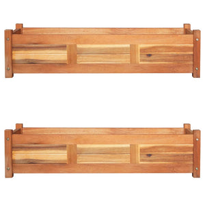 Galleria Design Garden Raised Beds 2 pcs Acacia Wood 100x30x25 cm