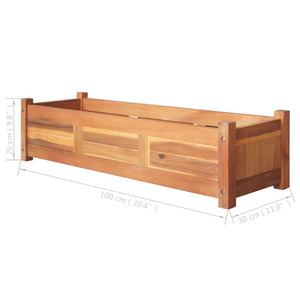 Galleria Design Garden Raised Beds 2 pcs Acacia Wood 100x30x25 cm