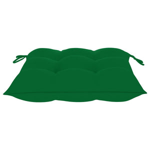 Galleria Design Chair Cushions 2 pcs Green 40x40x7 cm Oxford Fabric