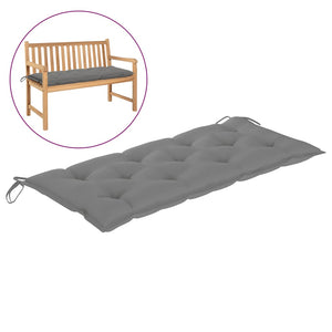 Galleria Design Garden Bench Cushion Grey 120x50x7 cm Oxford Fabric