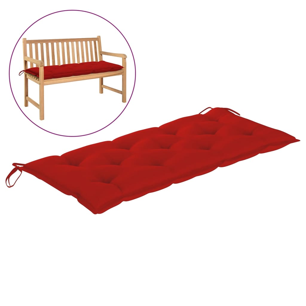 Red bench sales cushion outdoor