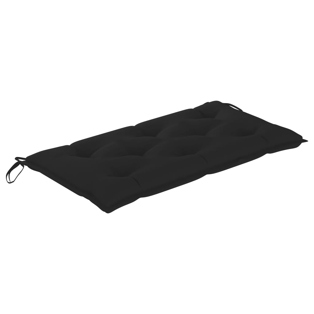 Galleria Design Garden Bench Cushion Black 100x(50+50)x7cm Oxford Fabric
