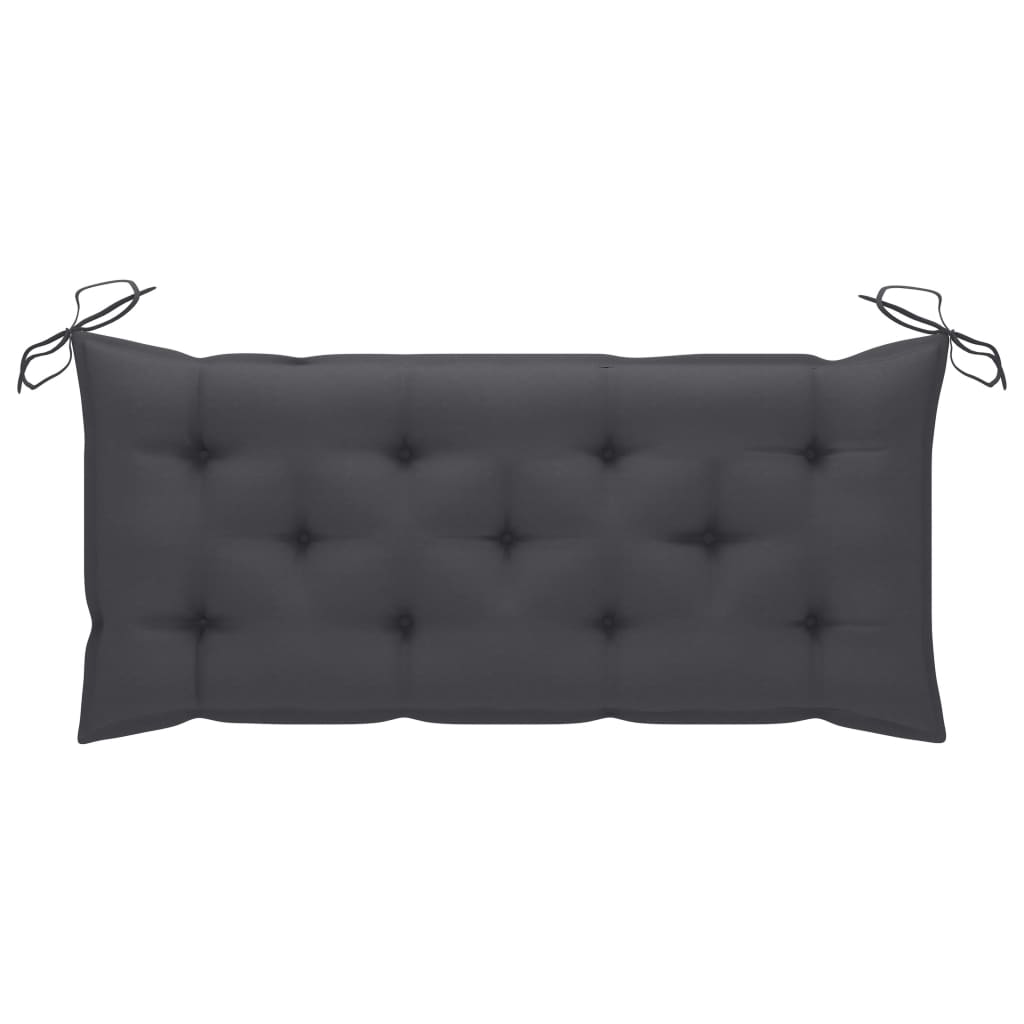 Galleria Design Garden Bench Cushion Anthracite 120x(50+50)x7cm Oxford Fabric