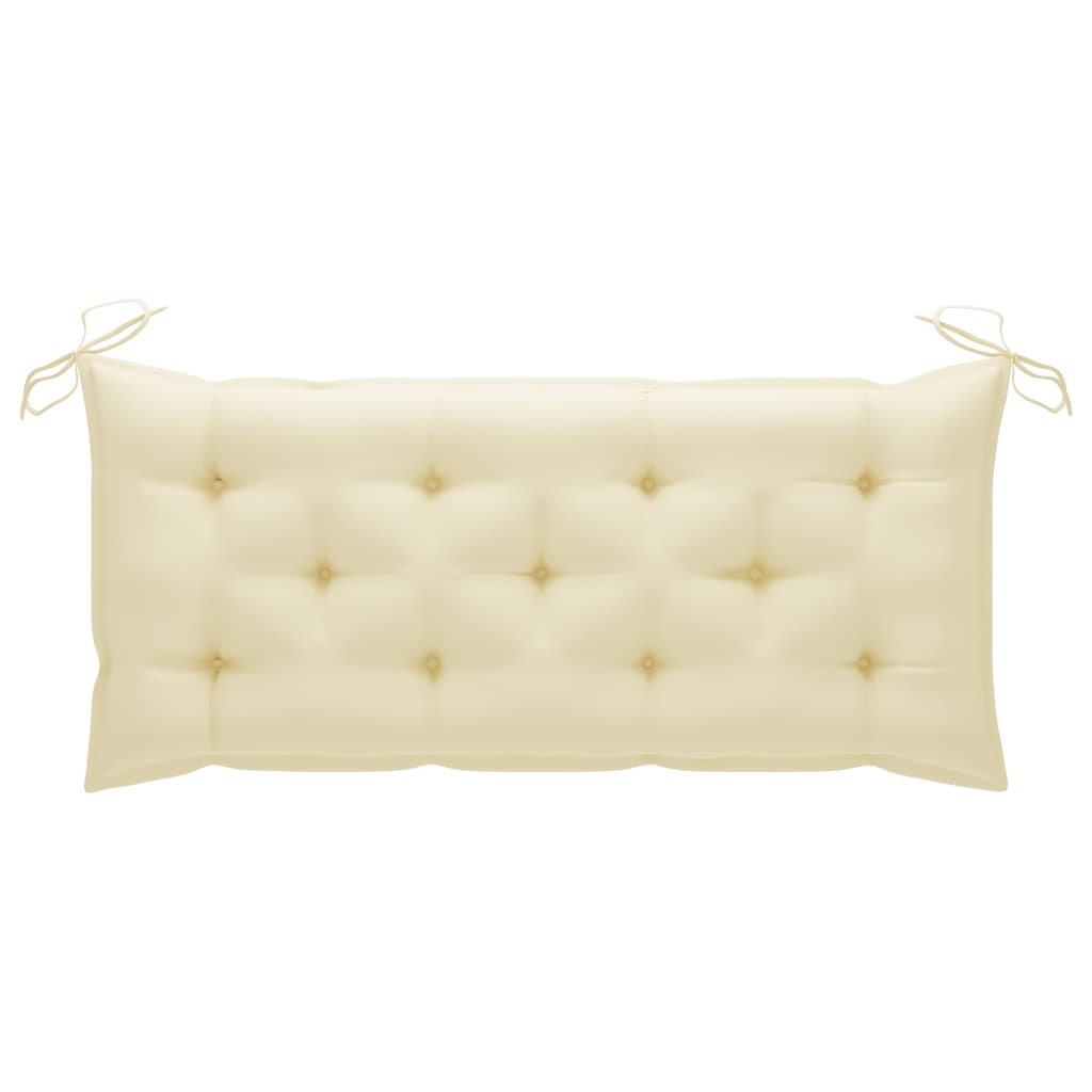 Galleria Design Garden Bench Cushion Cream White 120x(50+50)x7cm Oxford Fabric