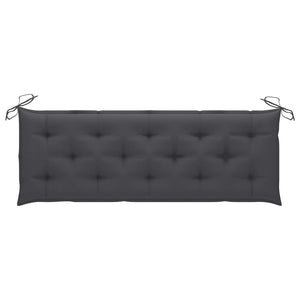 Galleria Design Garden Bench Cushion Anthracite 150x(50+50)x7cm Oxford Fabric