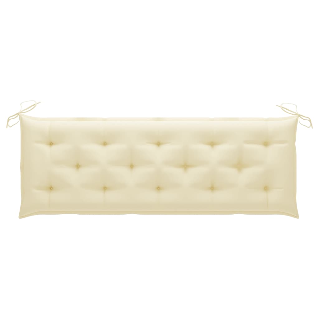 Galleria Design Garden Bench Cushion Cream White 150x(50+50)x7cm Oxford Fabric