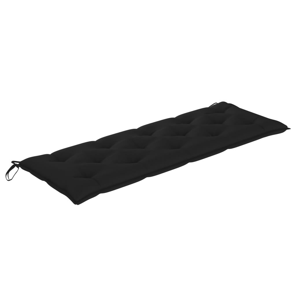 Galleria Design Garden Bench Cushion Black 150x(50+50)x7cm Oxford Fabric