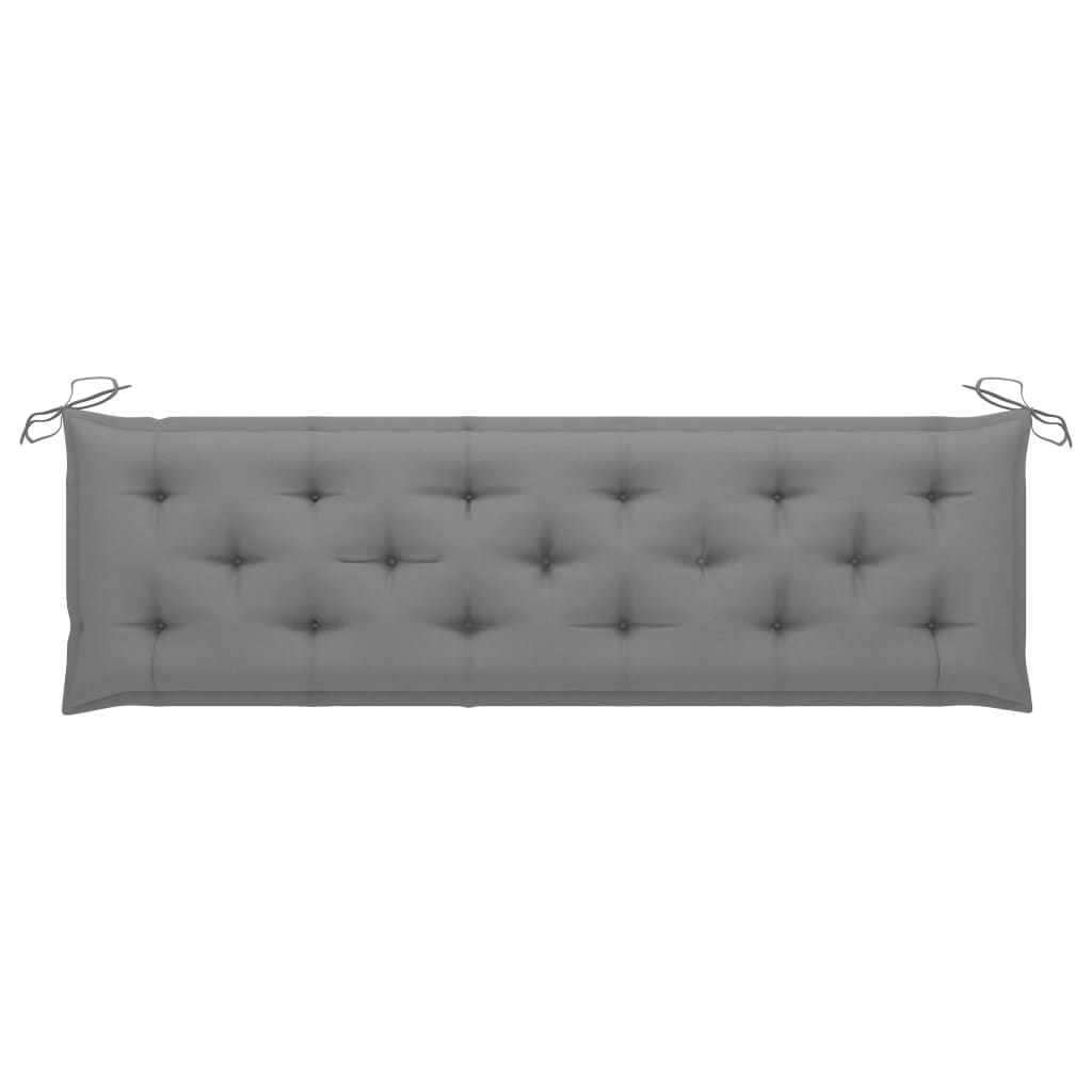 Galleria Design Garden Bench Cushion Grey 180x(50+50)x7cm Oxford Fabric