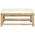 Galleria Design Garden Footrest with Cream White Cushion Bamboo