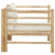 Galleria Design Garden Sofa with Cream White Cushions Bamboo