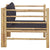 Galleria Design Garden Sofa with Dark Grey Cushions Bamboo