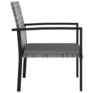 Galleria Design Garden Dining Chairs 2 pcs Poly Rattan Black