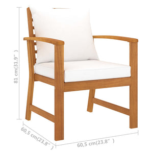 Galleria Design 5 Piece Garden Lounge Set with Cushion Solid Acacia Wood