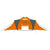 Galleria Design Camping Tent 9 Persons Fabric Grey and Orange