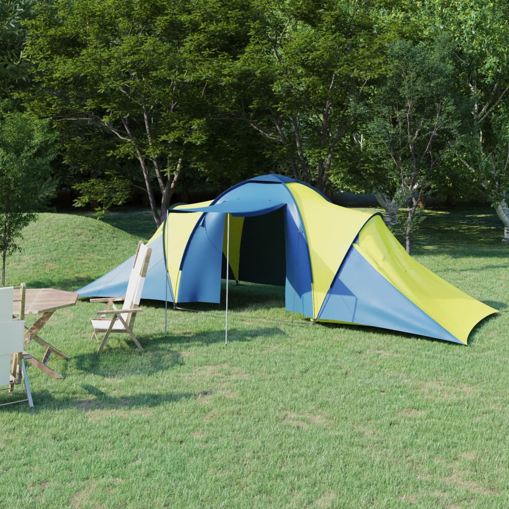 Galleria Design Camping Tent 6 Persons Blue and Yellow