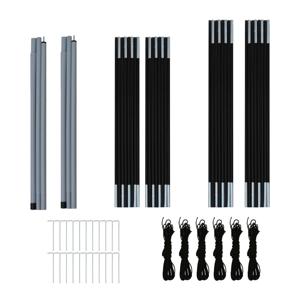 Galleria Design Camping Tent 6 Persons Grey and Orange