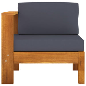 Galleria Design 3-Seater Garden Sofa with Dark Grey Cushions Acacia Wood