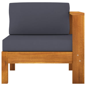 Galleria Design 4-Seater Garden Sofa with Dark Grey Cushions Acacia Wood
