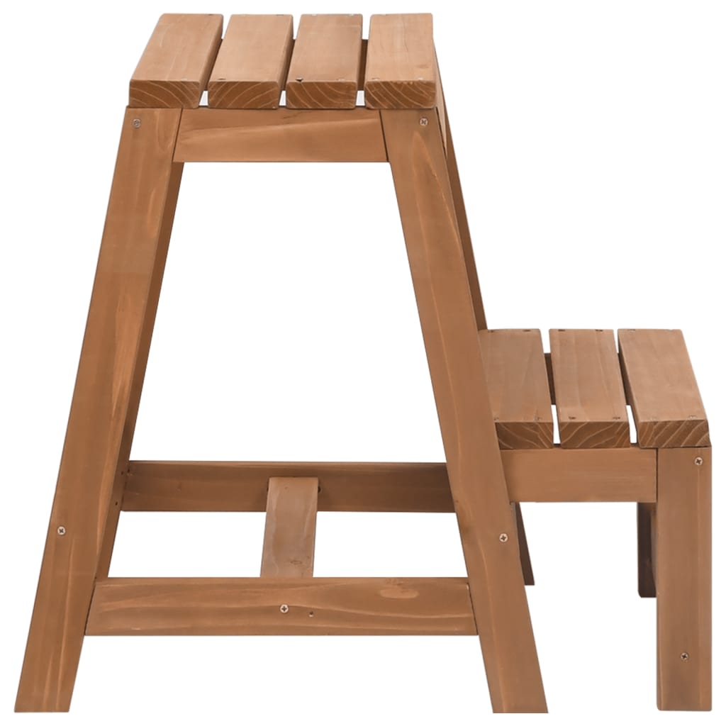 Galleria Design Foldable Step Stool Solid Firwood