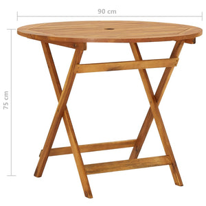 Galleria Design 5 Piece Folding Garden Dining Set Solid Acacia Wood