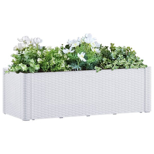 Galleria Design Garden Raised Bed with Self Watering System White 100x43x33 cm