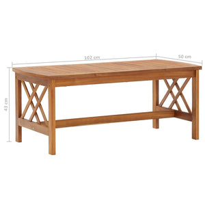 Galleria Design 3 Piece Garden Lounge Set with Cushions Solid Acacia Wood
