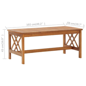 Galleria Design 3 Piece Garden Lounge Set with Cushions Solid Acacia Wood