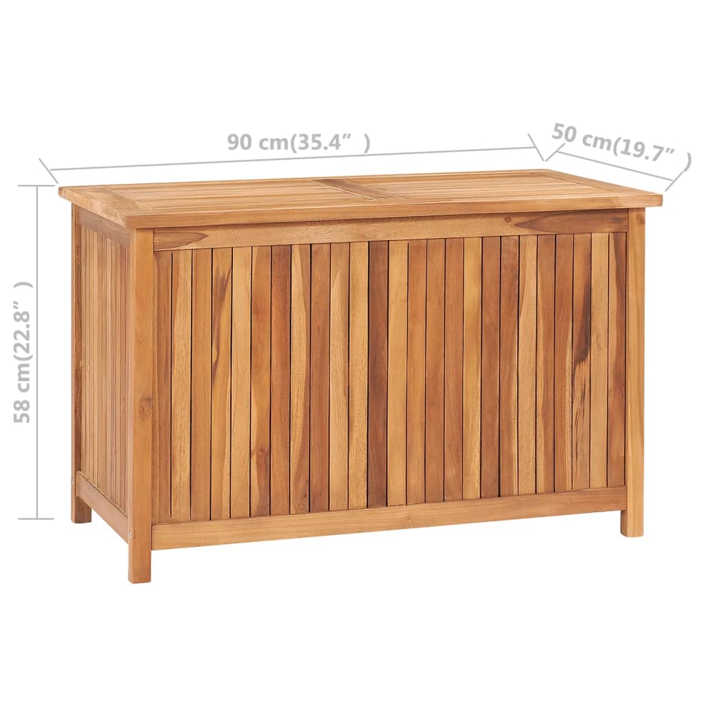 Galleria Design Garden Storage Box 90x50x58 cm Solid Teak Wood