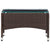 Galleria Design 2 Piece Garden Lounge Set with Cushion Poly Rattan Brown