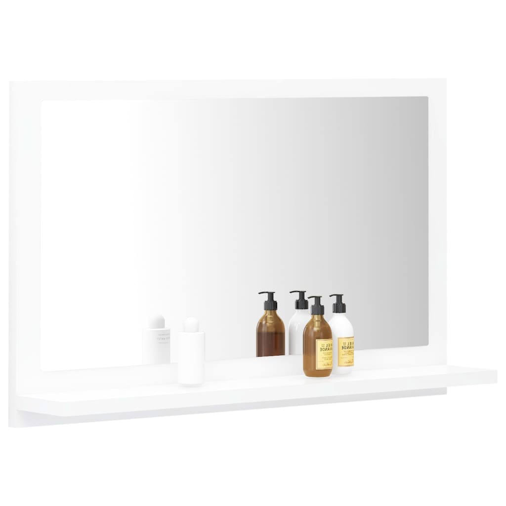 Galleria Design Bathroom Mirror White 60x10.5x37 cm Engineered Wood