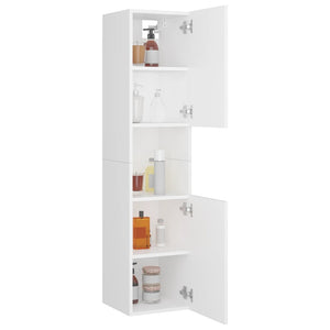 Galleria Design Bathroom Cabinet White 30x30x130 cm Engineered Wood