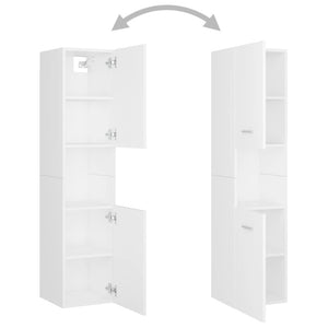 Galleria Design Bathroom Cabinet White 30x30x130 cm Engineered Wood