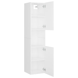 Galleria Design Bathroom Cabinet White 30x30x130 cm Engineered Wood