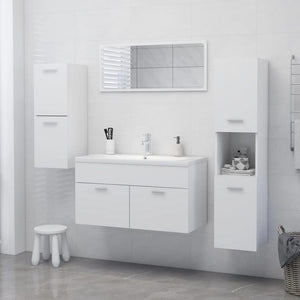 Galleria Design Bathroom Cabinet White 30x30x130 cm Engineered Wood