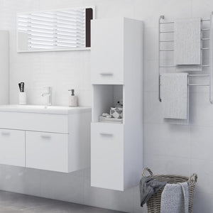 Galleria Design Bathroom Cabinet White 30x30x130 cm Engineered Wood