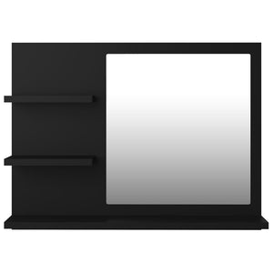 Galleria Design Bathroom Mirror Black 60x10.5x45 cm Engineered Wood