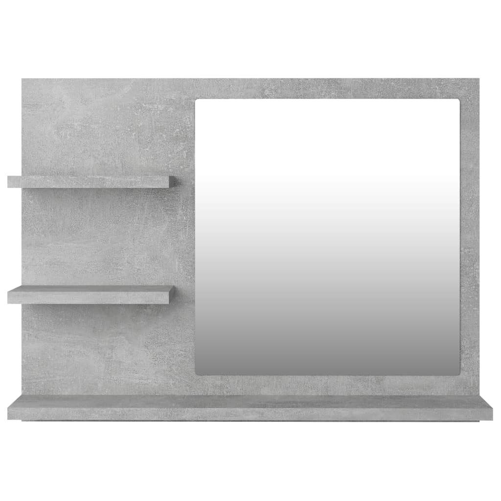 Galleria Design Bathroom Mirror Concrete Grey 60x10.5x45 cm Engineered Wood