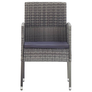 Galleria Design 5 Piece Garden Dining Set Poly Rattan Anthracite