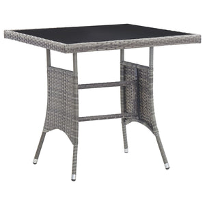 Galleria Design 5 Piece Garden Dining Set Poly Rattan Anthracite