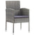 Galleria Design 5 Piece Garden Dining Set Poly Rattan Anthracite & Grey