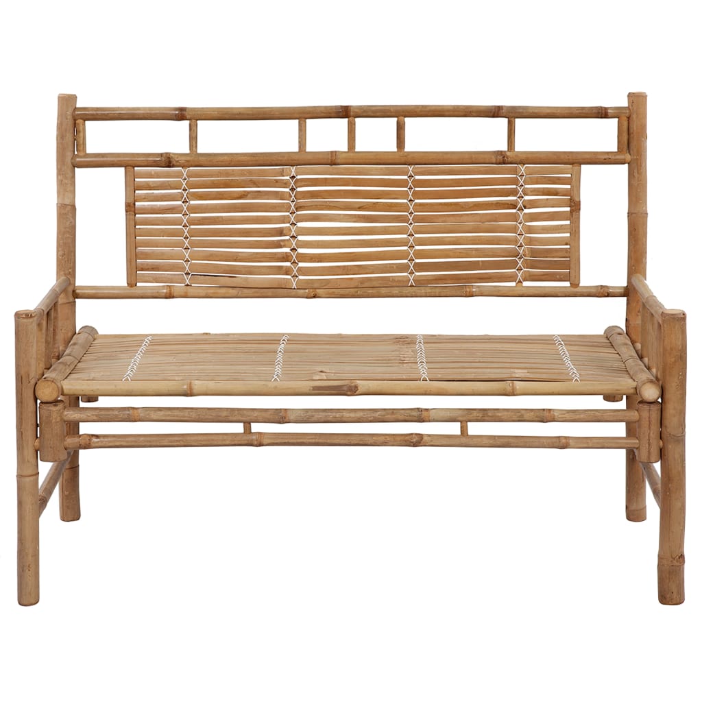 Galleria Design Garden Bench with Cushion 120 cm Bamboo