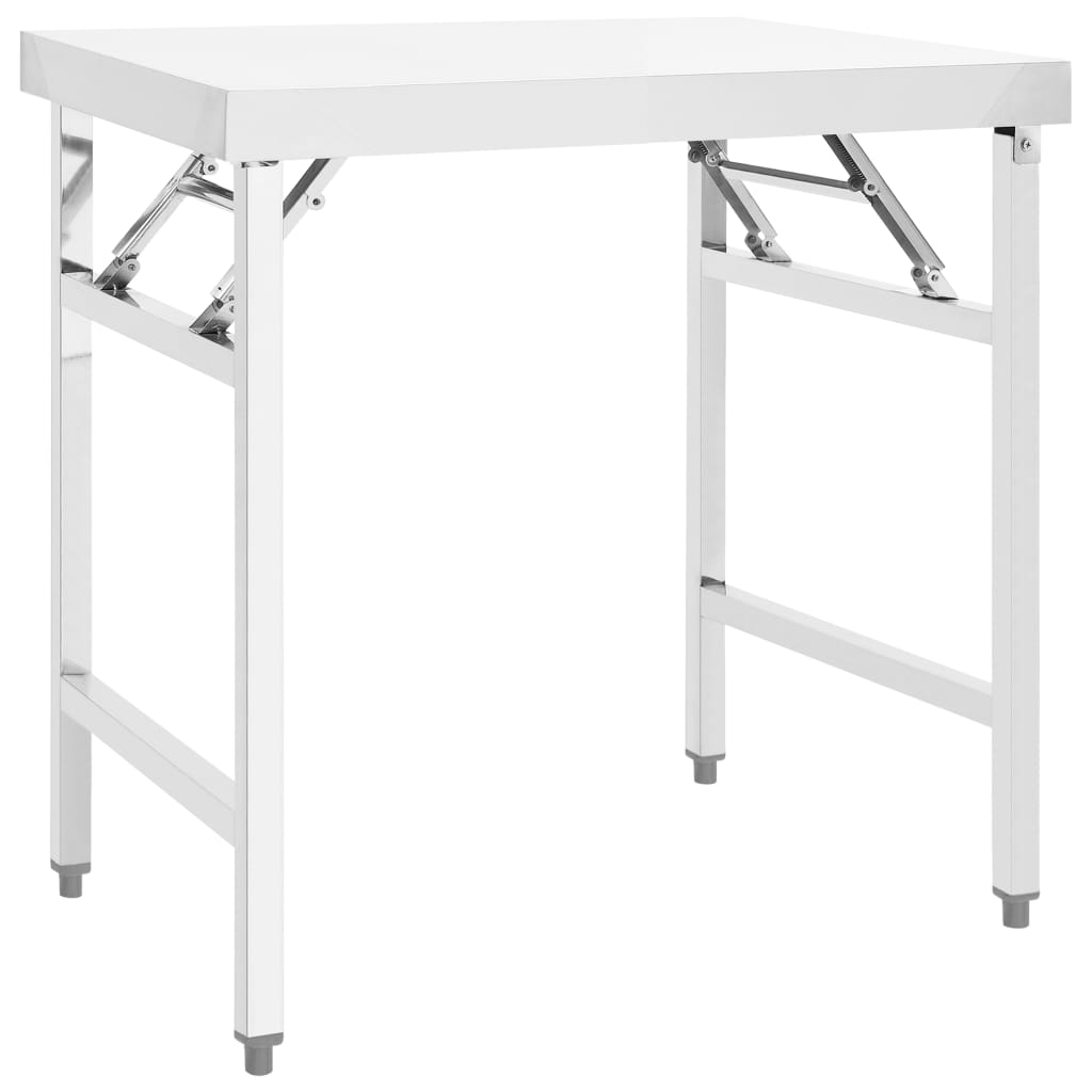 Galleria Design Kitchen Folding Work Table 85x60x80 cm Stainless Steel
