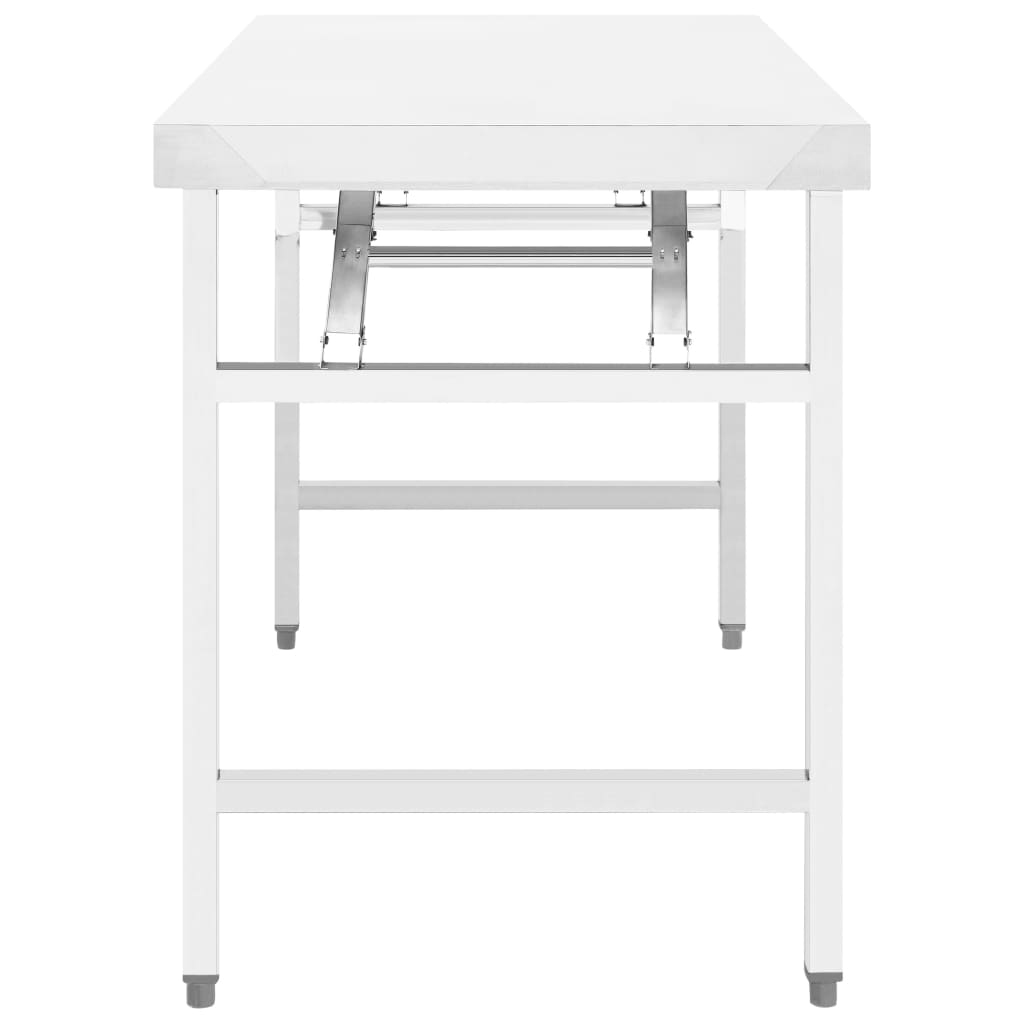 Galleria Design Kitchen Folding Work Table 85x60x80 cm Stainless Steel
