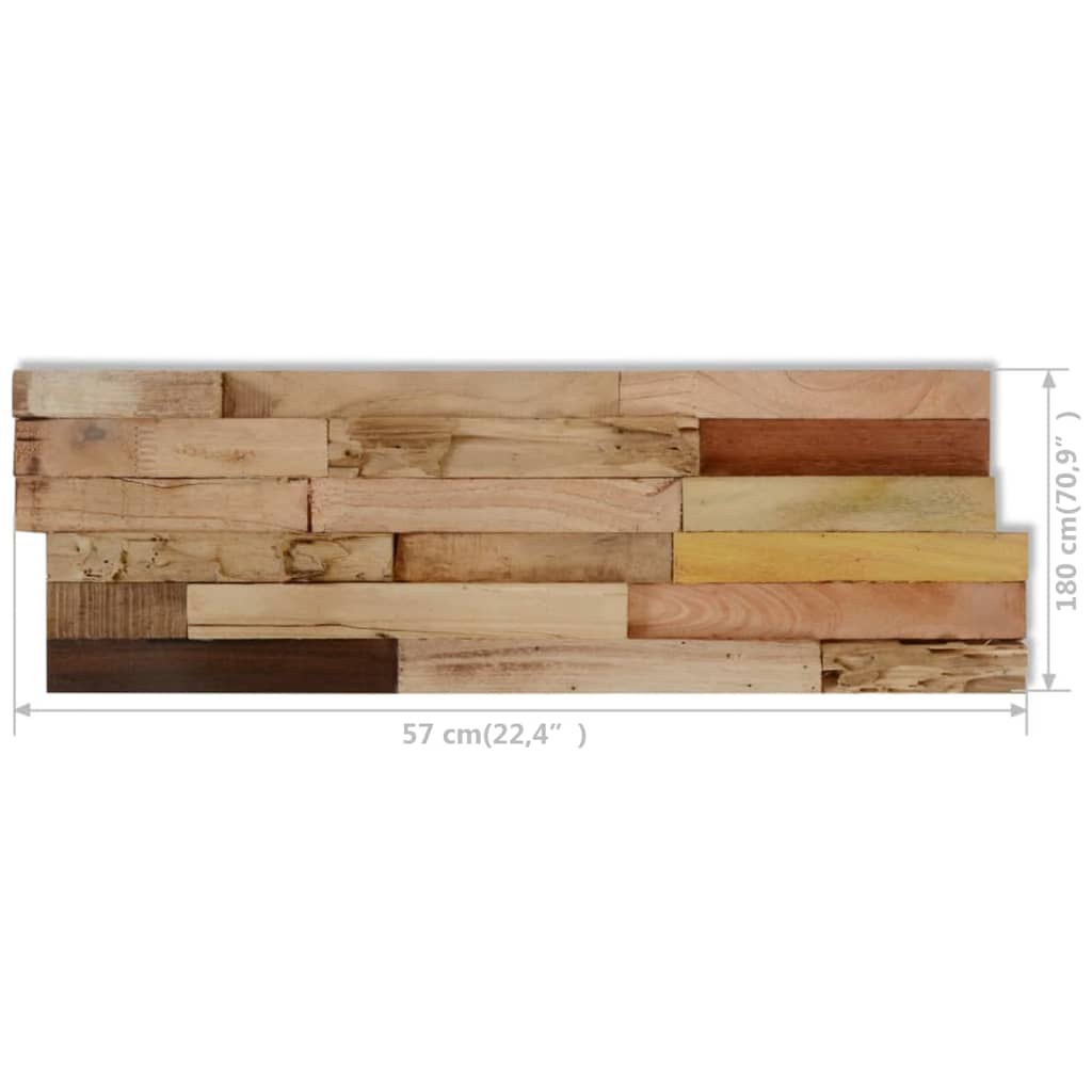 Galleria Design Wall Cladding Panels 10 pcs 1.03 m² Recycled Teak Wood
