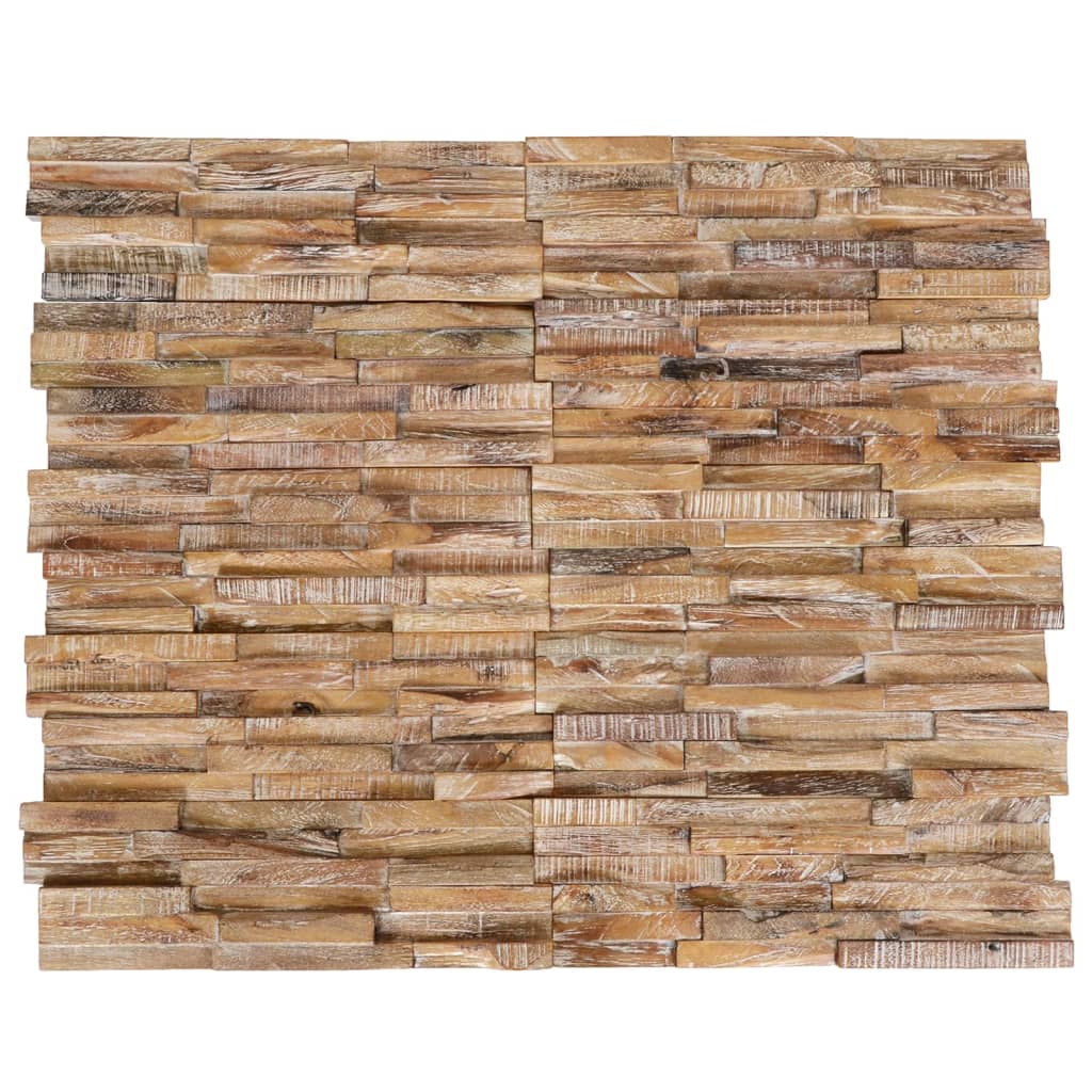 Galleria Design 3D Wall Cladding Panels 10 pcs 1.01 m² Solid Teak Wood