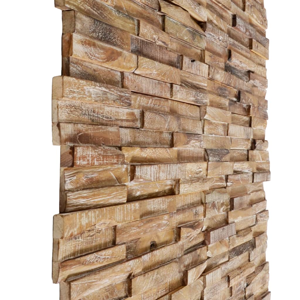 Galleria Design 3D Wall Cladding Panels 10 pcs 1.01 m² Solid Teak Wood