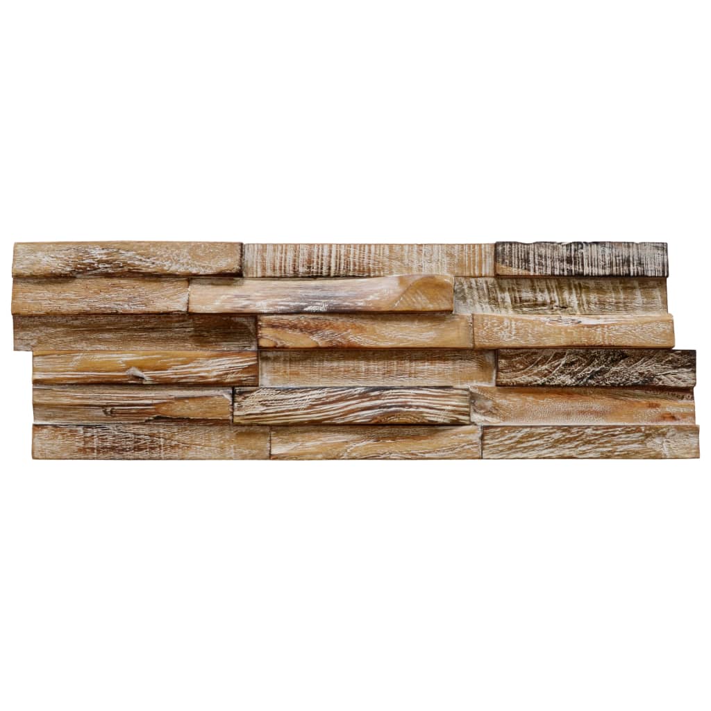 Galleria Design 3D Wall Cladding Panels 10 pcs 1.01 m² Solid Teak Wood